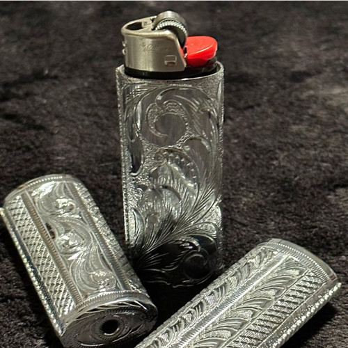 Fully Engraved Sleeve
Each piece is hand engraved and has a unique design variation. No two pieces are exactly alike.