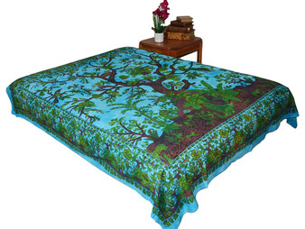 Hippie Tree Mandala Tapestry Bohemian Wall Hanging Throw Dorm Decor