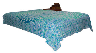 Hippie Sea Blue Mandala Tapestry Ombre Wall Hanging Throw Dorm Decor