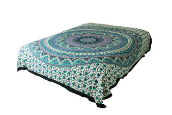 Hippie Blue Mandala Tapestry Bohemian Wall Hanging Throw Dorm Decor