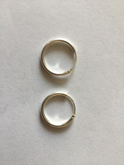 925 Sterling Silver Delicate Round Endless Hoop Earrings