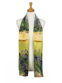 AamiraA Farmlands Soft Mulberry Satin Silk Stole Women Long Scarf 