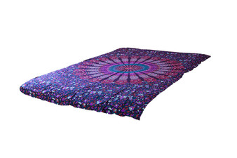Purple Psychedelic Mandala Tapestry Bohemian Wall Hanging Throw Dorm Decor