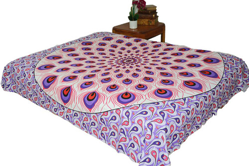 Hippie Red Purple Mandala Tapestry Bohemian Wall Hanging Throw Dorm Decor