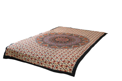 Mustard Mandala Tapestry Bohemian Wall Hanging Throw Dorm Decor