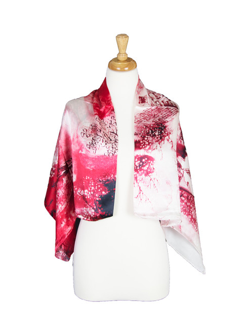 AamiraA Village Mulberry Satin Silk Stole Women Square Scarf