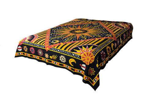 Solar Planets Mandala Tapestry Bohemian Wall Hanging Throw Dorm Decor