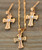 18K Gold White Cross Zircon AAA Designer Women Brass Set