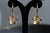 18K Gold Starfish Zircon AAA Designer Dangle Brass Earrings