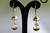 18K Gold Eggshell Zircon AAA Designer Dangle Brass Earrings