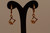18K Gold Dia Zircon AAA Designer Dangle Brass Earrings