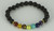 Rainbow Lava Chakra Healing Balance Beads Reiki Prayer Unisex Bracelet