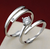 925 Sterling Silver Wedding Engagement Couple Ring