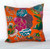 Handmade Orange Kantha Threaded Pillow Cushion Covers