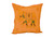 Exotic Kantha Embroidery Elephant Orange Cushion Covers Decorative Pillow Case