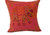 Exotic Kantha Embroidery Elephant Red Cushion Covers Decorative Pillow Case