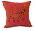 Exotic Kantha Embroidery Elephant Red Cushion Covers Decorative Pillow Case