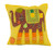 Kantha Patchwork Elephant Yellow Cushion Covers Decorative Pillow Case