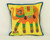 Kantha Patchwork Elephant Yellow Blue Cushion Covers Decorative Pillow Case