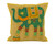 Kantha Patchwork Elephant Mustard Cushion Covers Decorative Pillow Case