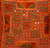 Kantha Embroidered Mirrorwork Brown Cushion Covers Decorative Pillow Case