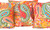 Kantha Embroidered Printed Red Cushion Covers Decorative Pillow Case