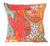 Kantha Embroidered Printed Red Cushion Covers Decorative Pillow Case