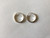 925 Sterling Silver Flat Round Endless Hoop Earrings