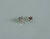 925 Sterling Silver Stunning Pink White Stud Earrings
