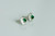 AamiraA 925 Sterling Silver Green Apple Stud Earrings
