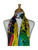 AamiraA Multicolor Flowers Soft Mulberry Satin Silk Stole Women Long Scarf