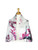 AamiraA Pink Floral Mulberry Satin Silk Stole Women Square Scarf