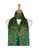 AamiraA Emerald Green Spring Mulberry Chiffon Silk Stole Women Scarf