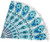 Blue Green Mandala Pillow Ottoman Poufs Cushion Covers