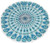 Blue Green Mandala Pillow Ottoman Poufs Cushion Covers 