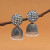 Round Dome Shaped Oxidised Earrings