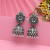 Silver Dome Oxidised Earrings