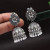 Silver Dome Oxidised Earrings