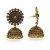 Round Oxidised Gold Handmade Brass Jhumka
