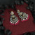 Rani Color Stone Oxidised Dual Tone Earrings