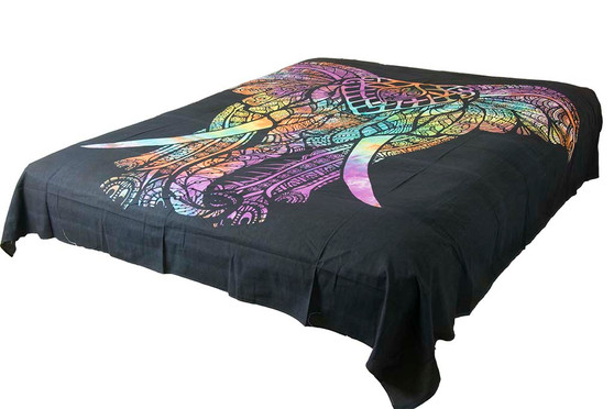 Hippie Multi-color Elephant Mandala Tapestry Bohemian Wall Hanging Throw Decor