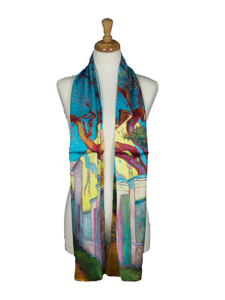 AamiraA Colorful Street Soft Mulberry Satin Silk Stole Women Long Scarf