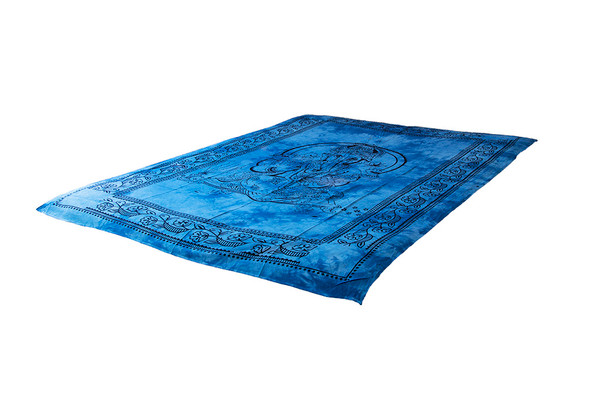 Ganesha Blue Mandala Tapestry Bohemian Wall Hanging Throw Dorm Decor