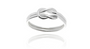 925 Sterling Silver Love Knot Women Wedding Ring 