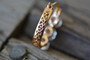 18K Gold Plated 3 Oval White Zircon AAA+ Designer Earrings Hoops Loops