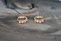 18K Gold White Zircon AAA Designer Brass Earrings