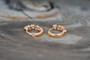 18K Gold White Zircon AAA Designer Brass Earrings
