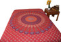 Hippie Red Mandala Tapestry Bohemian Wall Hanging Throw Dorm Decor