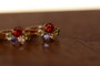 18K Gold Round Zircon AAA Designer Brass Earrings