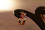 18K Gold Round Zircon AAA Designer Brass Earrings